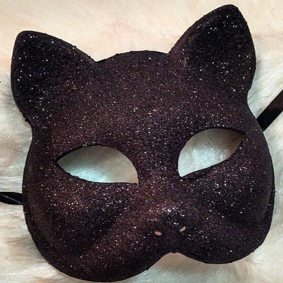 Máscara Gato Gatinha Mulher Gato Escolha Quantidade Gatinho Glitter Brilho Fantasia Carnaval Halloween Festa
