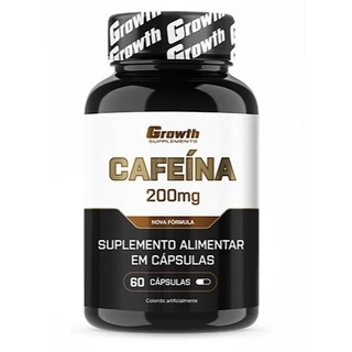 Cafeína (200MG) 60 caps - Growth Supplements (termogênico)