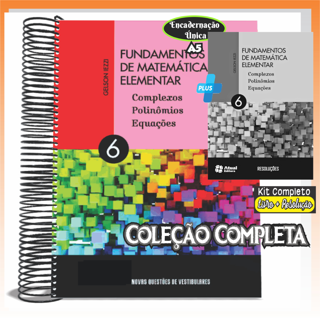 Kit Apostila Colorida Fundamentos da Matemática Elementar + Resolução ...