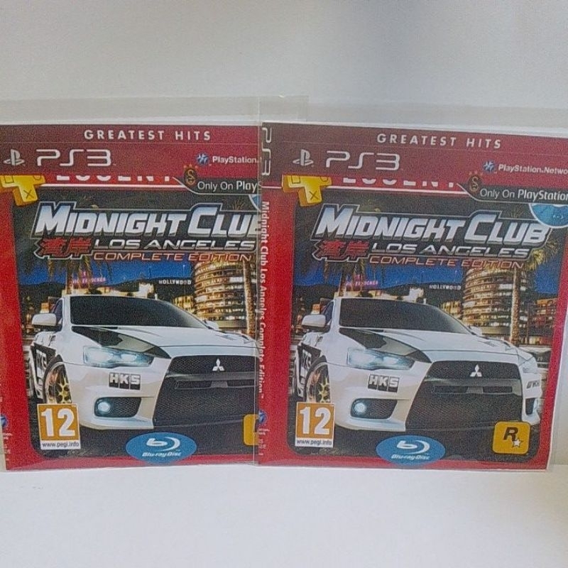 ps3 midnight club Los Angeles raridade novo copia