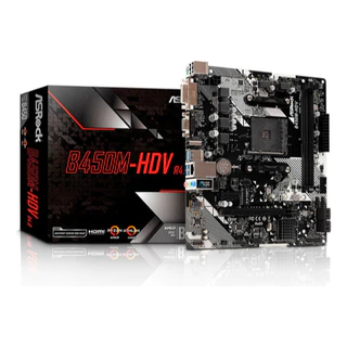 Placa Mae Amd Am4 B450 2xddr4 Hdmi/dvi/vga B450m-hdv Asrock Cor Preto windows 11
