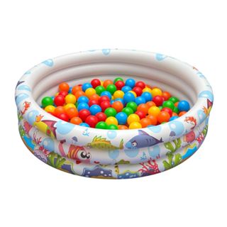 Piscina Infl Vel Com Bolinhas Infantil Litros Fundo Mar Shopee Brasil