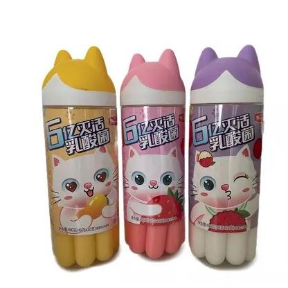 Geladinho Sabores Iogurte e Lichia, Iogurte e Morango ou Iogurte e