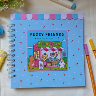 livro de colorir Fuzzy Friends