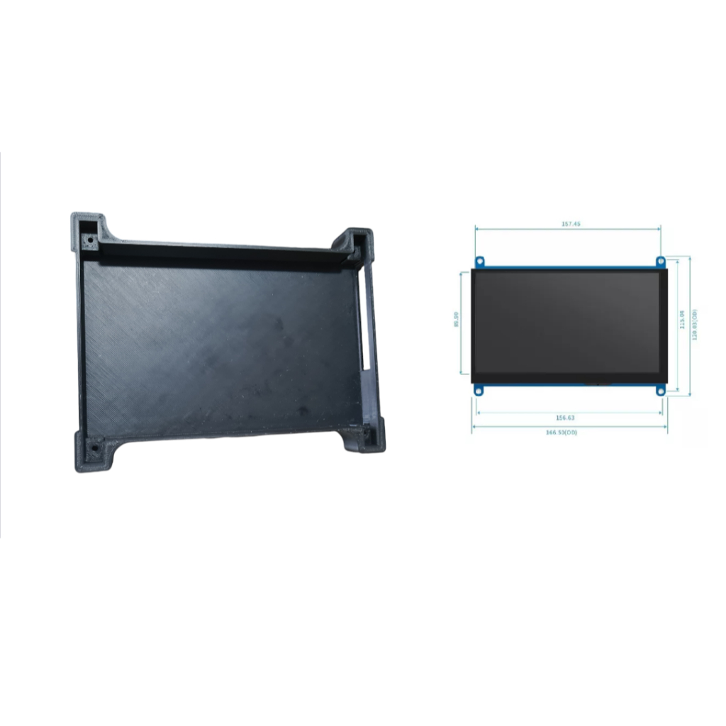 Case Para Tela Monitor Touch 7 Polegadas Pi3 E Pi4 - 3d