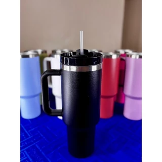 Copo Térmico Inox Portátil 1250ml Garrafa termica Inoxidável 600 ml com Tampa e Canudo