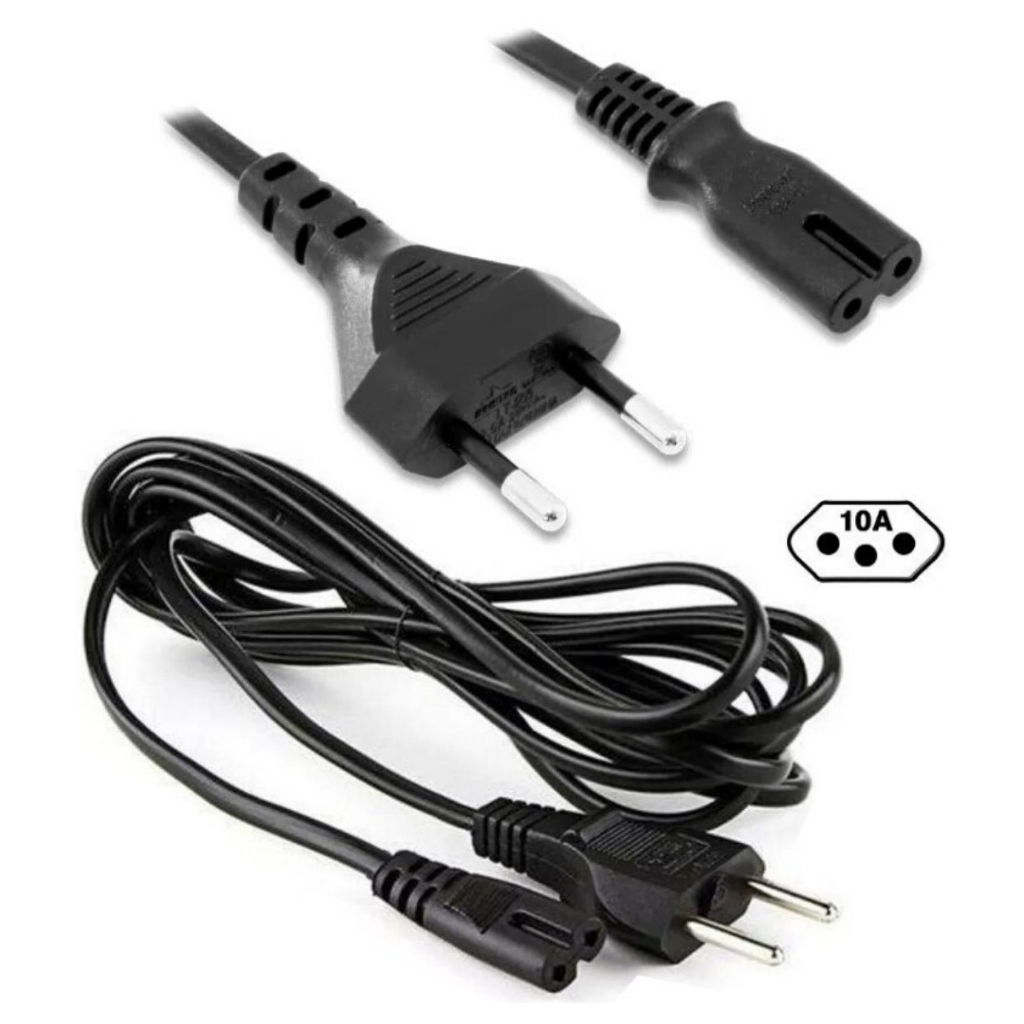 Cabo De Força Energia Bipolar 8 para Vídeo game Ps2 Ps3 Xbox One tv ...