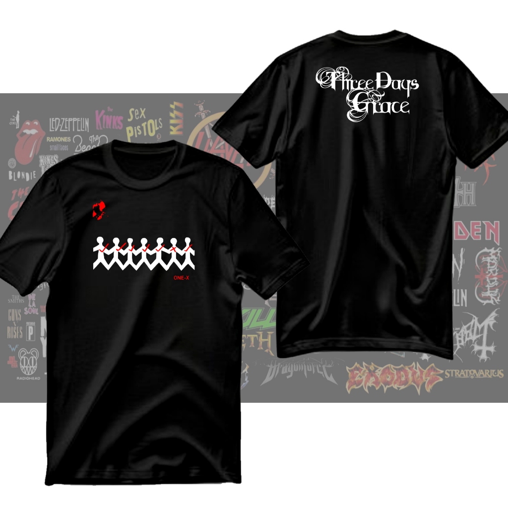 Camiseta Three Days Grace - camisa e baby look - Rock Metal