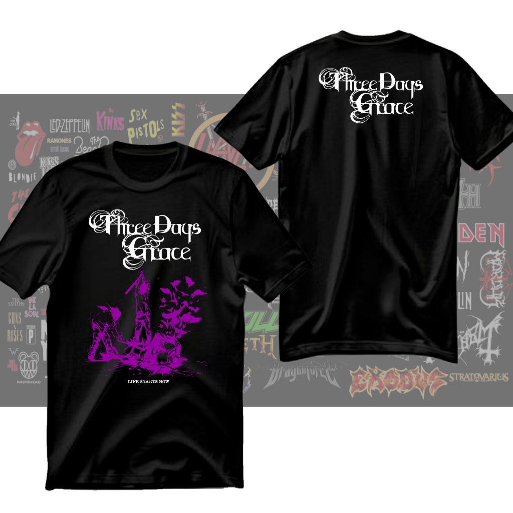 Camiseta Three Days Grace - camisa e baby look - Rock Metal