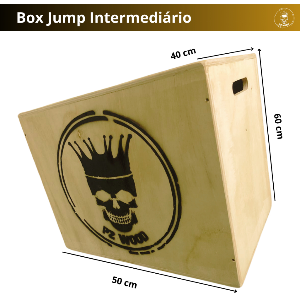 Jump Box - Caixa Box Jump 50x40x60 - Jump Box Intermediário/Média ...