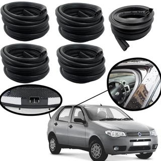 Kit Borracha 4 Portas e 1 Porta Malas Siena Palio Fire Ed Elx Adventure