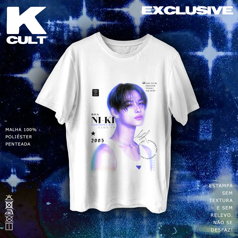 Camiseta Unissex ENHYPEN NI-KI 'Nishimura Riki' JAY 'Park Jong