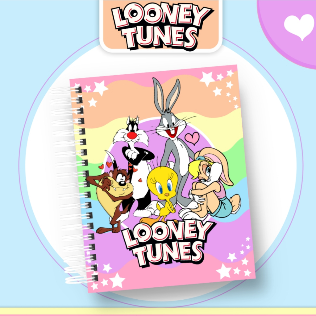 Caderno Escolar Personalizado - Looney Tunes- A5 - LEIA DESCRIÇÃO