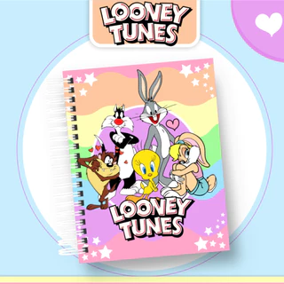 Caderno Escolar Personalizado - Looney Tunes- A5 - LEIA DESCRIÇÃO