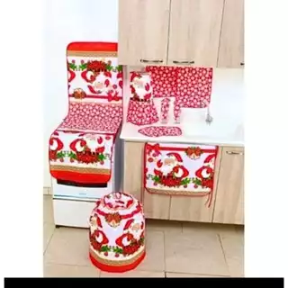Jogo de cozinha kit com 10 peças várias estampas - Natal