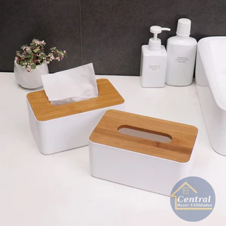 Porta Lenço De Bambu Guardanapo Caixa Moderno Retangular Casa Decoração