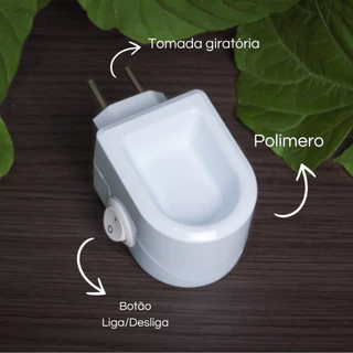 Difusor Elétrico Aromatizador Bivolt Em Polímero Para Essência Aromática Óleo Pastilha Wax Melts