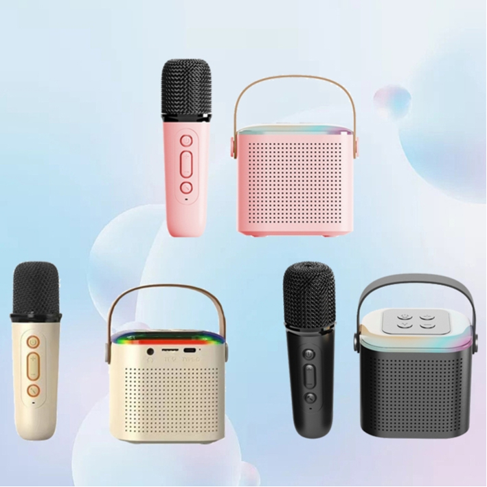 ONEX Microfones Karaokê Brincadeiras em Família Brinquedos Luzes LED