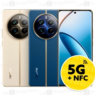 Celular Realme 12 Pro Plus 5G com NFC 8Gb Ram 256Gb Zoom 120X Dual SIM Tela 6.7" Câmera 64MP Anatel