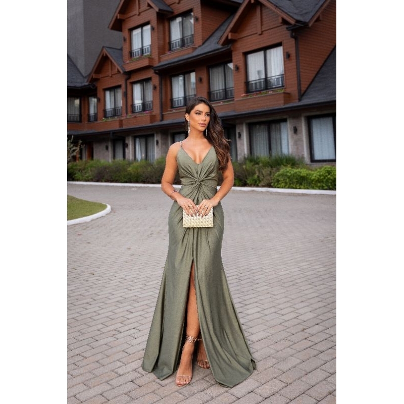 Roupa Formatura Feminina Vestido Social Para Formatura Convidada - Main Image