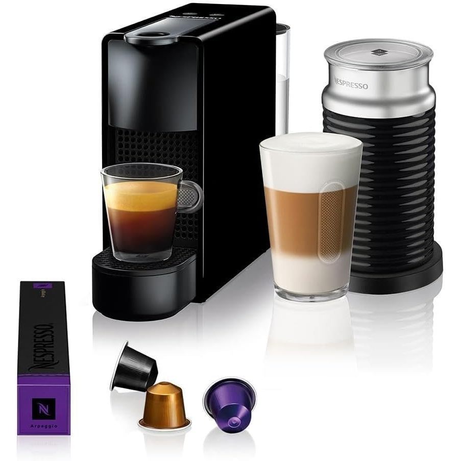 Nespresso Combo Essenza Mini Preta + Aeroccino 3, Cafeteira - 220v