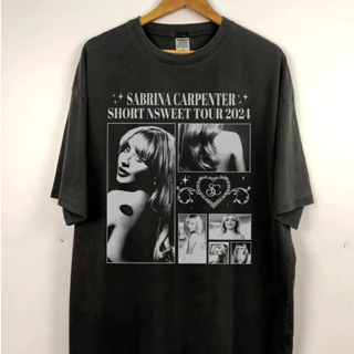 Camiseta Unissex Algodão Sabrina Carpenter Tour 2024 I