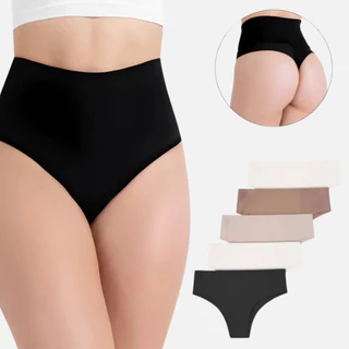 Kit 10 Calcinhas Feminina Modeladoras com Cós Alto e Corte a Laser Conforto Para o Dia a Dia em Oferta na Shopee