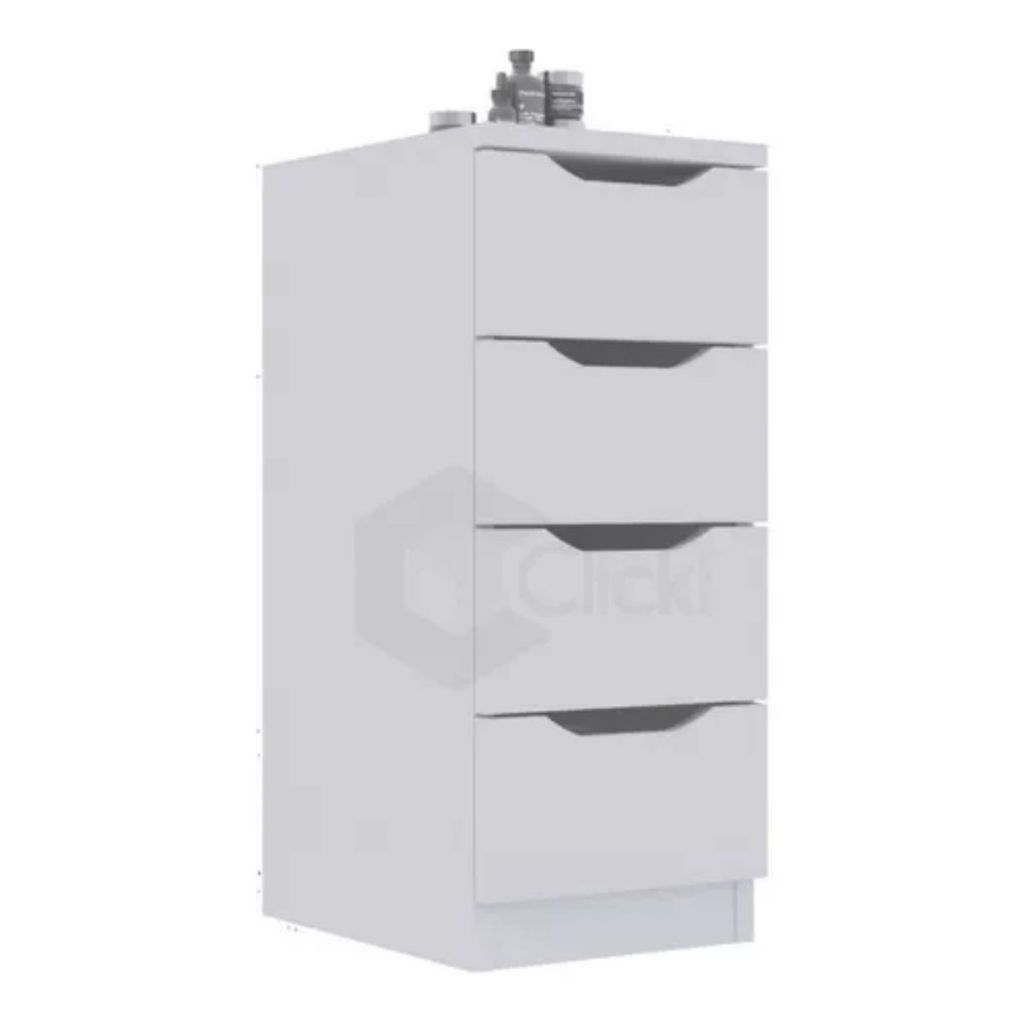 Criado Mudo, Gaveteiro, Decoração, Escritório Branco 4g