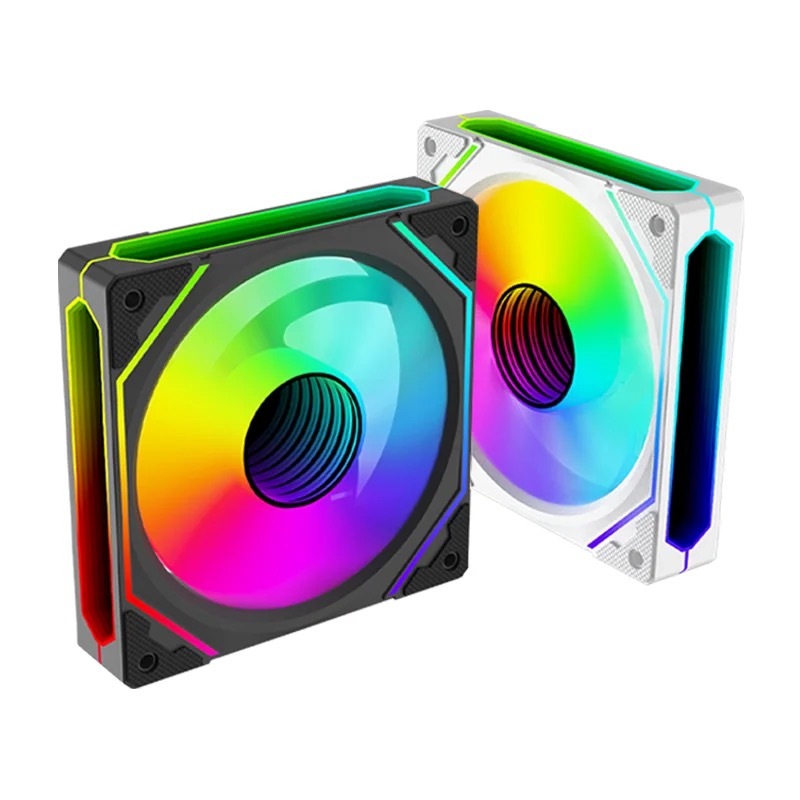 Kit 3 Cooler Fan RGB Gamer Para CPU Gabinete Com Controlador G-VR347K