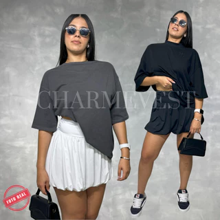 Mini Saia Moda Balone Curta do M36/38 ao G40/44 - Tecido Suplex Forrada – Tendencia 2024 Primavera Verão