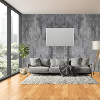Papel de Parede Cimento Queimado Adesivo Auto Colante Lavável Premium 10m x 45cm