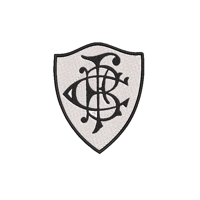 Patch bordado termocolante escudo botafogo antigo retro