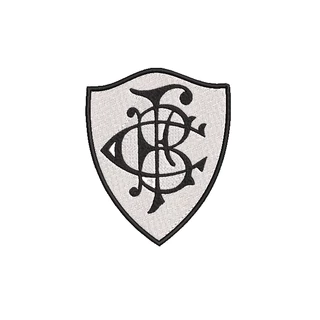 Patch bordado termocolante escudo botafogo antigo retro