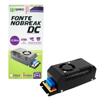 Fonte Nobreak 12v 6a Com Entrada P/ Bateria Externa - Com Cooler e 5 Níveis de Proteção