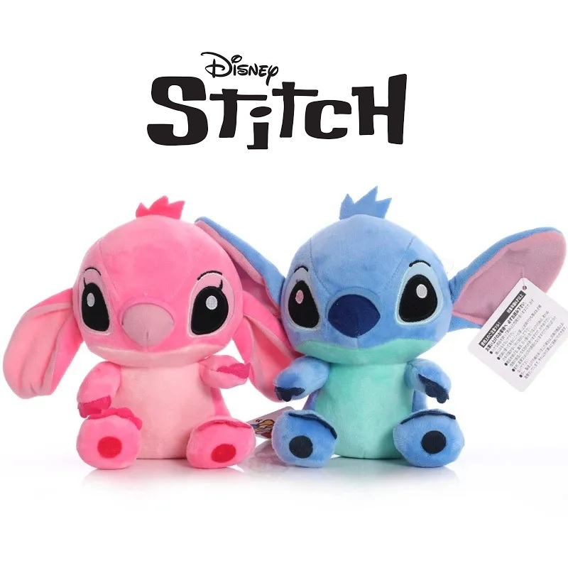 Ursinho Pelúcia Stitch - Azul - Rosa - Lilo & Stitch - 20 cm | Shopee ...