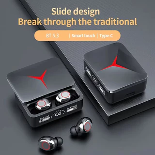 Original TWS M90 Fones De Ouvido Sem Fio com Tampa Deslizante Para Jogos, Bluetooth 5.3, Esporte para iPhone Celular
