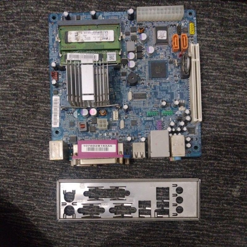 Kit Placa Mãe ECS TIGD-C14 V1.1 e Memória e Processador Atom D425 APU ...
