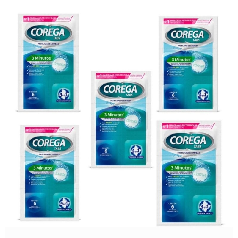 Corega Tabs Pastilhas Efervescentes Com 5 Cartelas Originais - Melhor ...