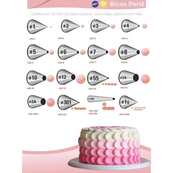 Bico Confeiteiro WILTON para Confeitar Decoração Original | Shopee Brasil