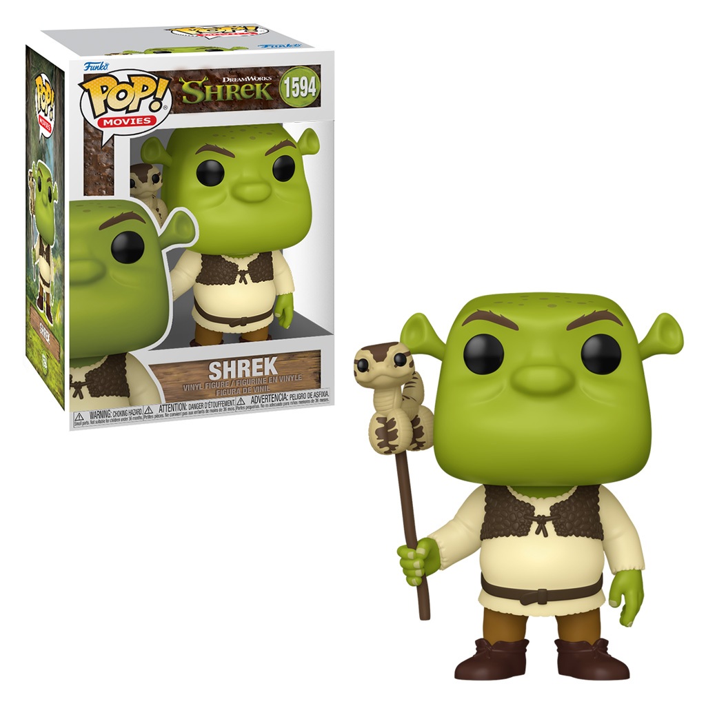 FUNKO POP MOVIES DREAMWORKS SHREK SHREK WITH SNAKE BALLOON 1594 NOVO