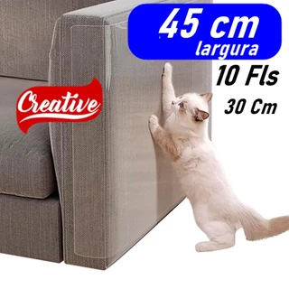 10 Fls Filme anti arranhador, arranhão para cantos, protetor de arranhões transparente flexível gato gatos protege móveis sofá Geladeira Moveis