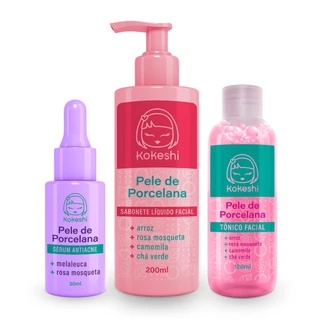 Kit Acne Controlada Kokeshi Sérum Antiacne Tônico e Sabonete