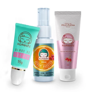 Kit Rejuvenescimento Diurno Kokeshi Vit C Olhos de Gueixa