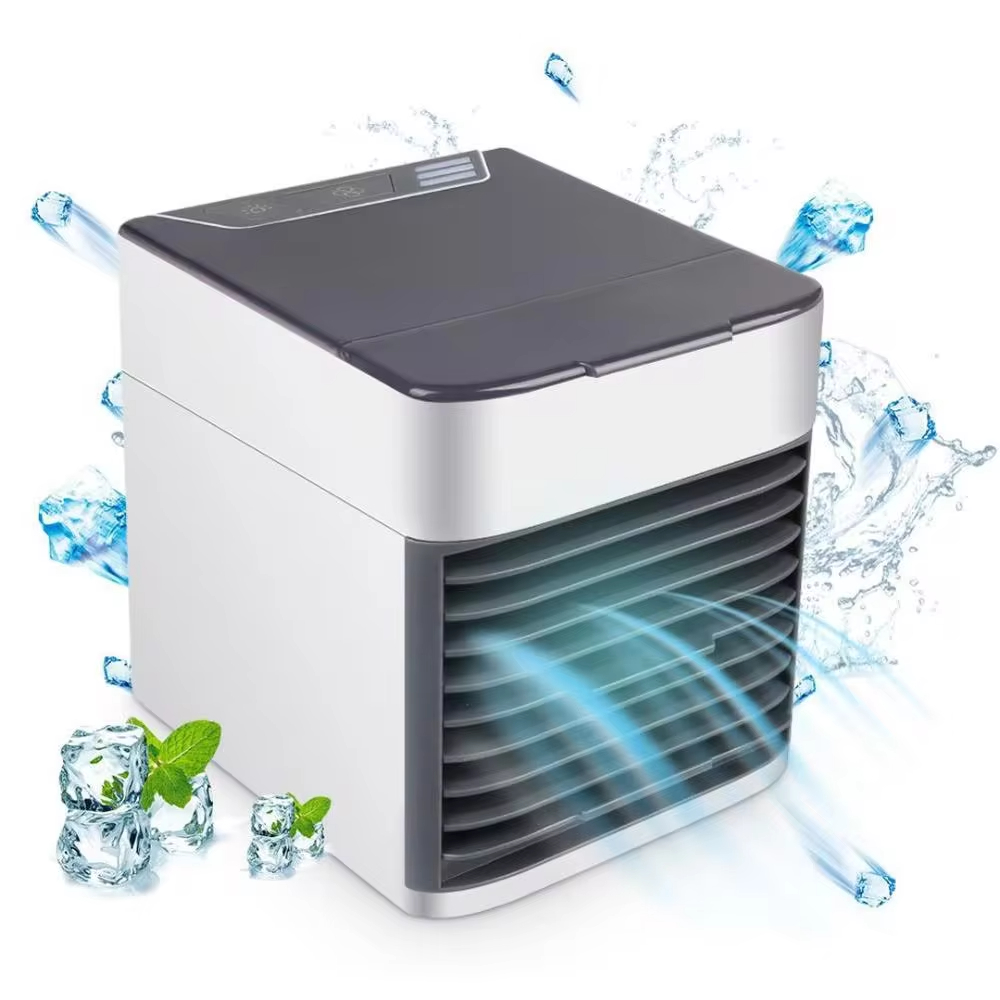 Mini Ar Condicionado Portátil Usb Umidificador Climatizador Cor Branco 110V/220V
