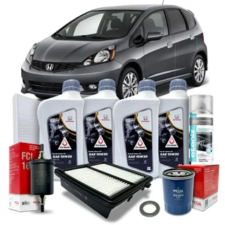 Kit Revisão Honda 10w30 Fit 1.4 1.5 16v 2009 2010 2011 2012 2013