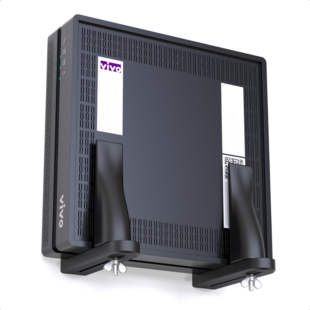 Suporte de Parede Vertical e Ajustável para Roteadores, Modems e Outros Aparelhos Universal