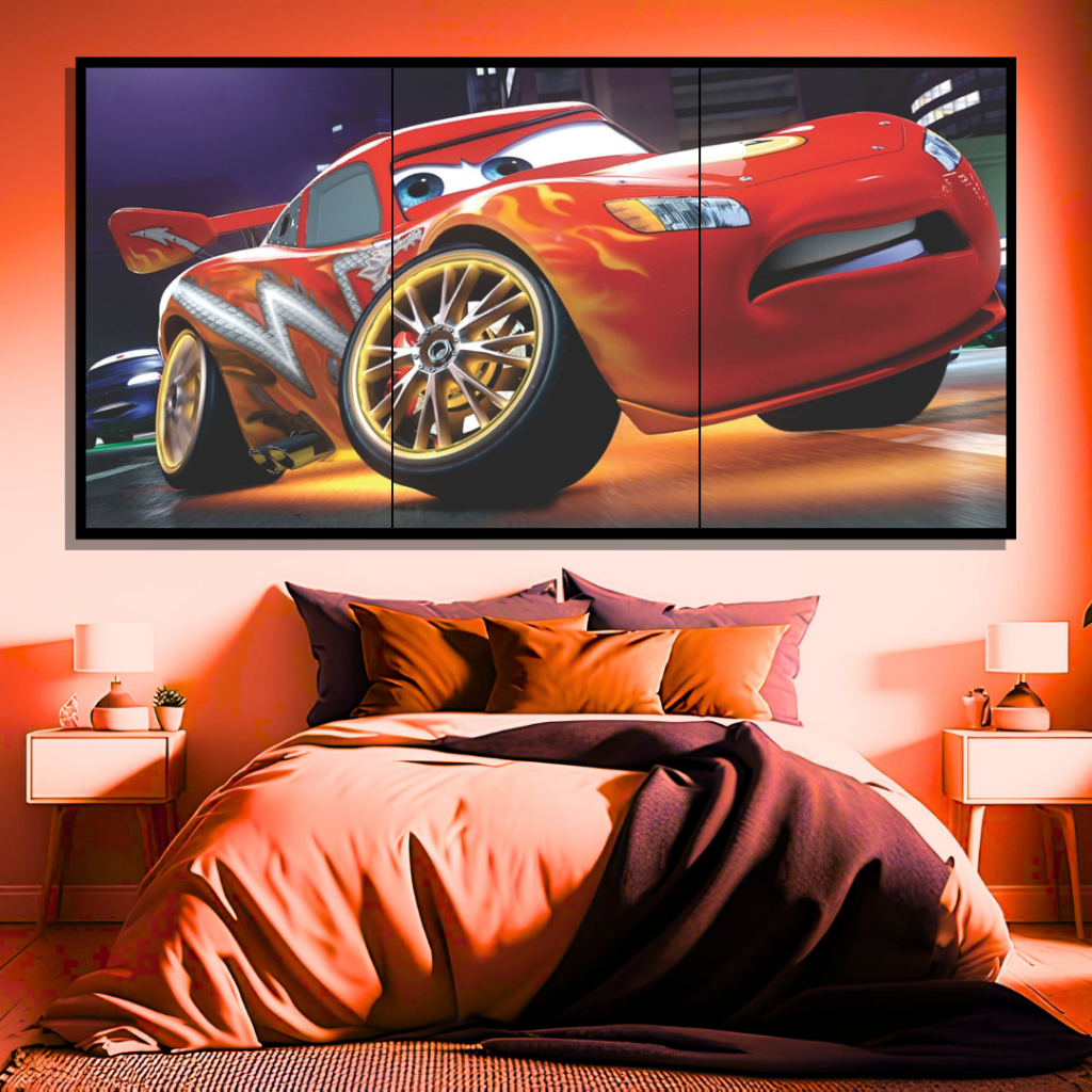 Quadro Relâmpago McQueen Infantil Decorativo Quarto | Shopee Brasil