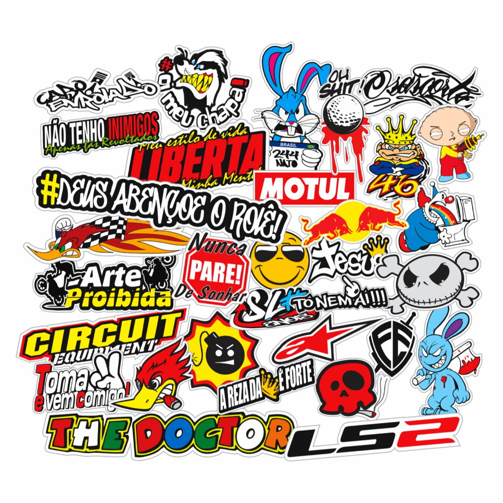 Adesivos Premium 244 Moto Gp Bike Tuning Capacete Cross 59d