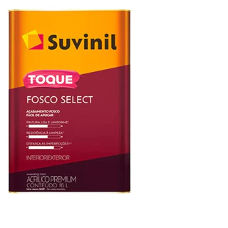 TINTA ACRILICO FOSCO SELECT PREMIUM (ANTIGA LATEX) 16 LT SUVINIL
