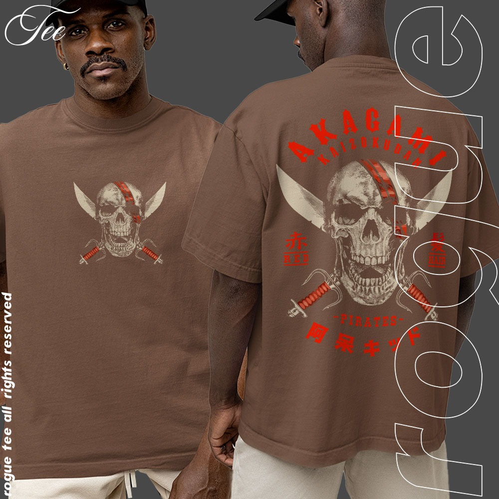 Camiseta Basica e OVERSIZED Shanks O Ruivo Akagami Kaizokudan